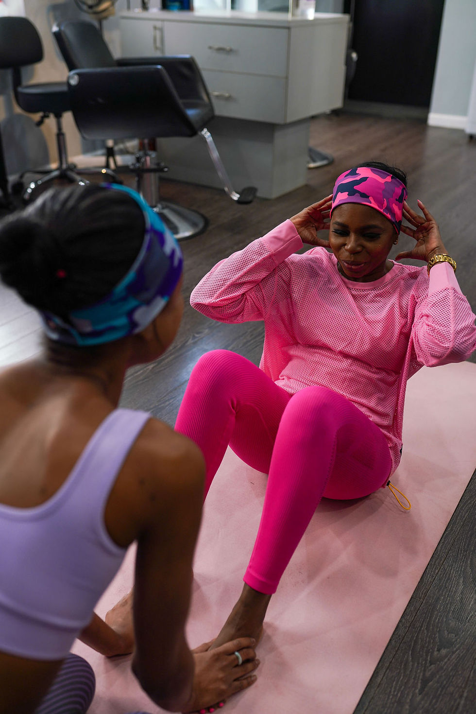 Thumbnail: Active Headband - Pink Camo Print