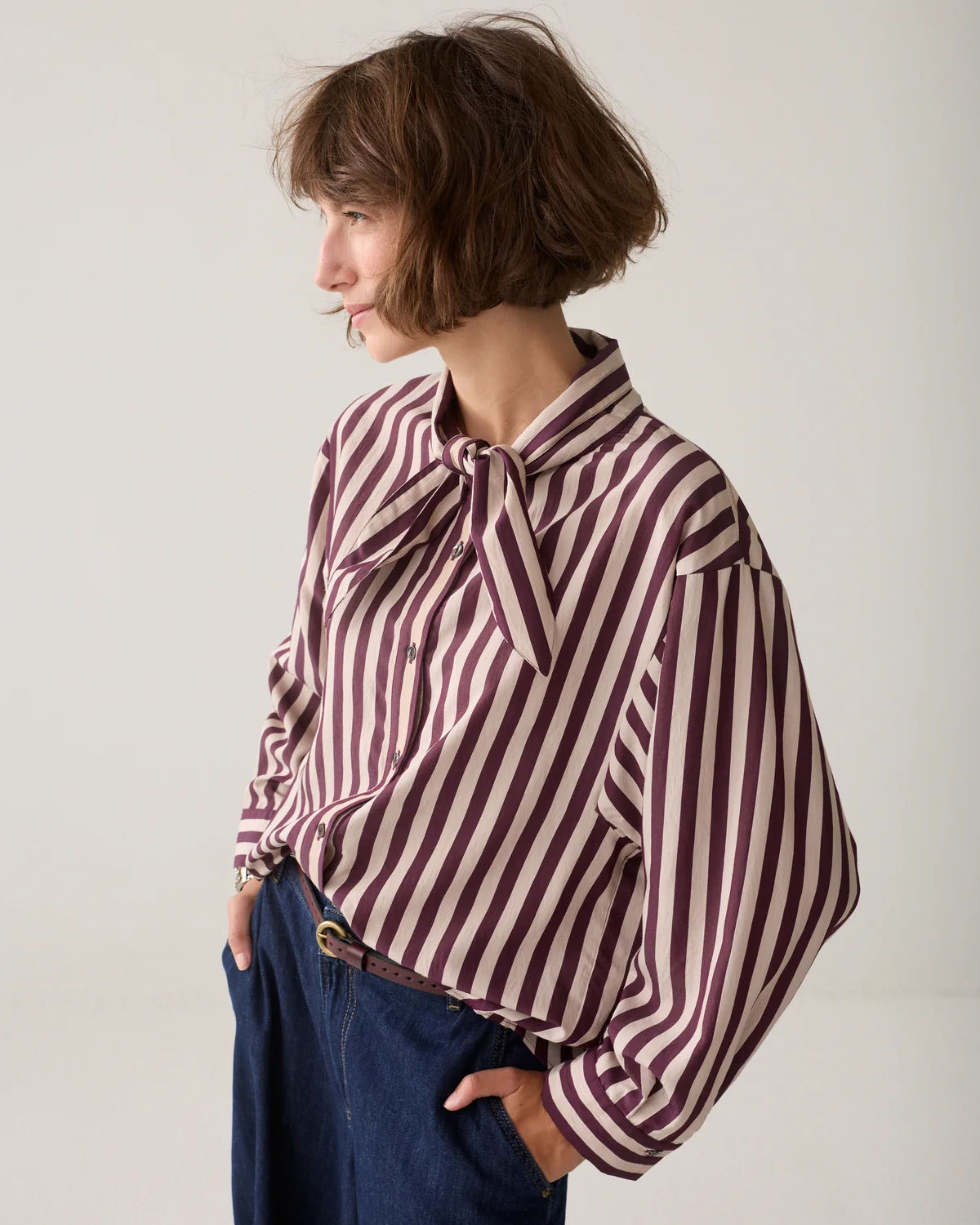 Summum Gestreifte Bluse 