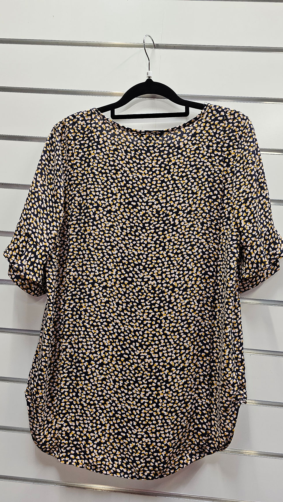 Thumbnail: Ella J short sleeve blouse - size 8