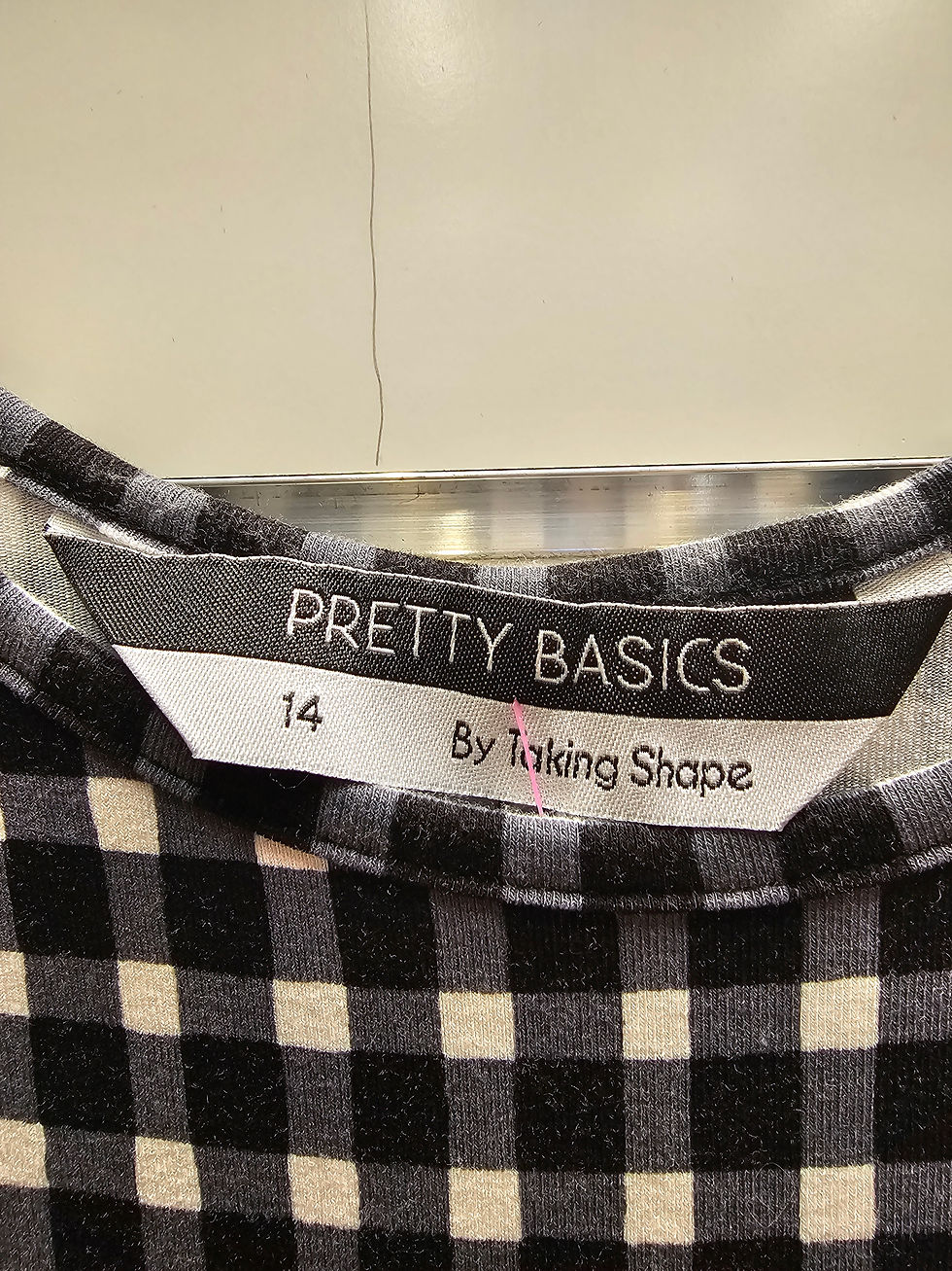 Thumbnail: Taking Shape Gingham Singlet Blouse- 14