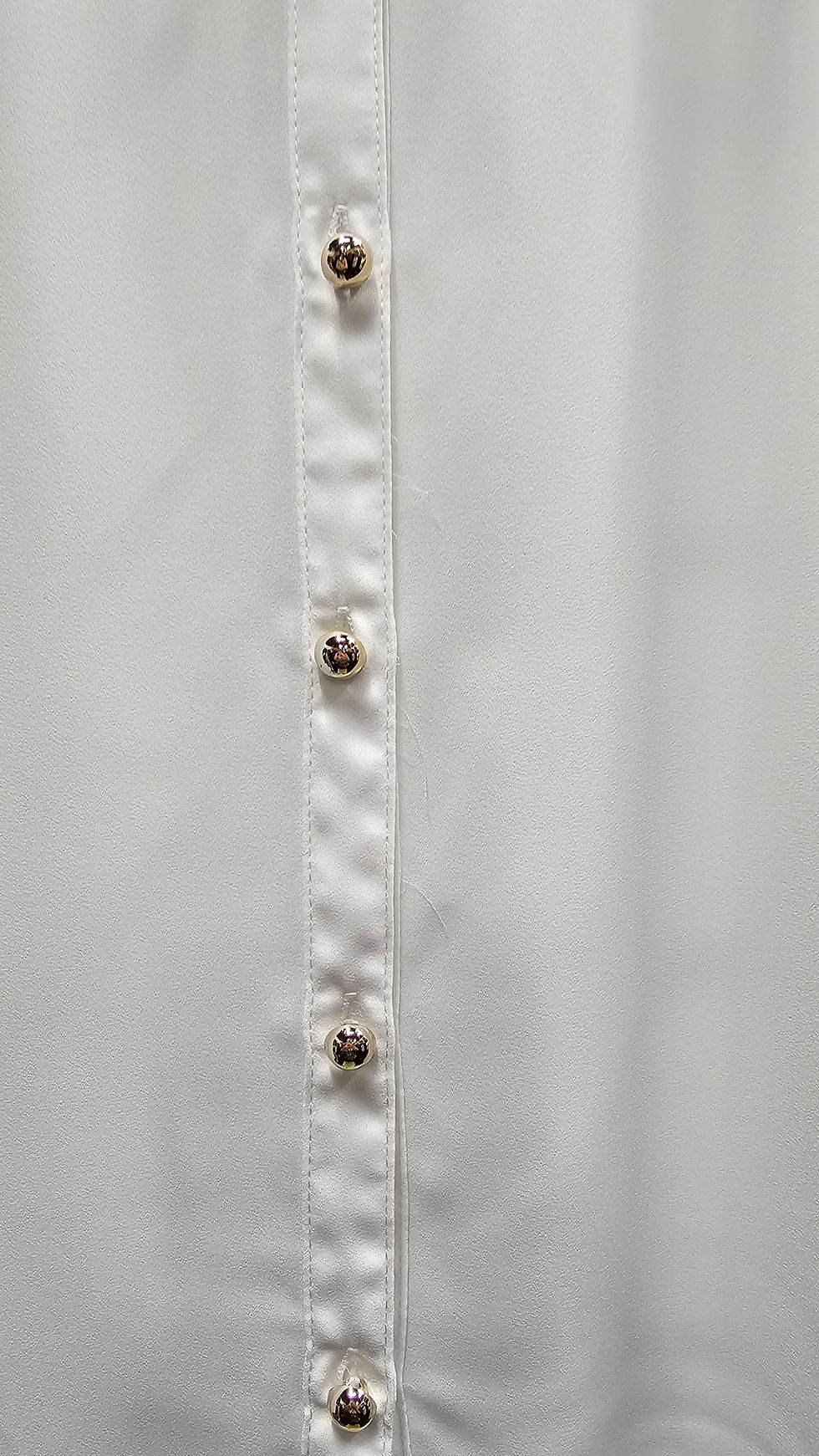 Thumbnail: Vintage Rose white long sleeve blouse - size 16