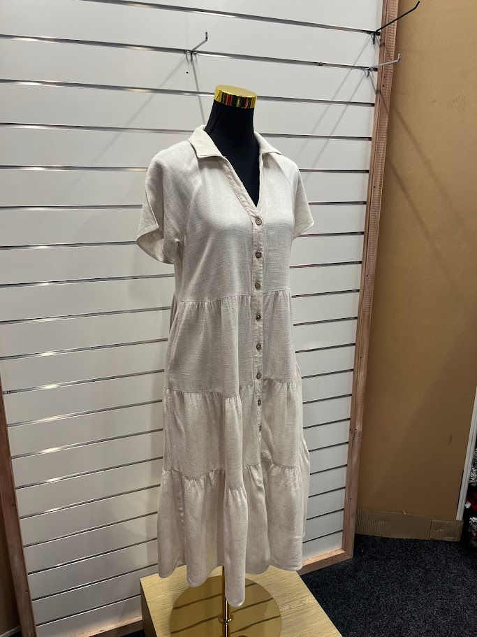 Vine Apparel 100% Linen Dress