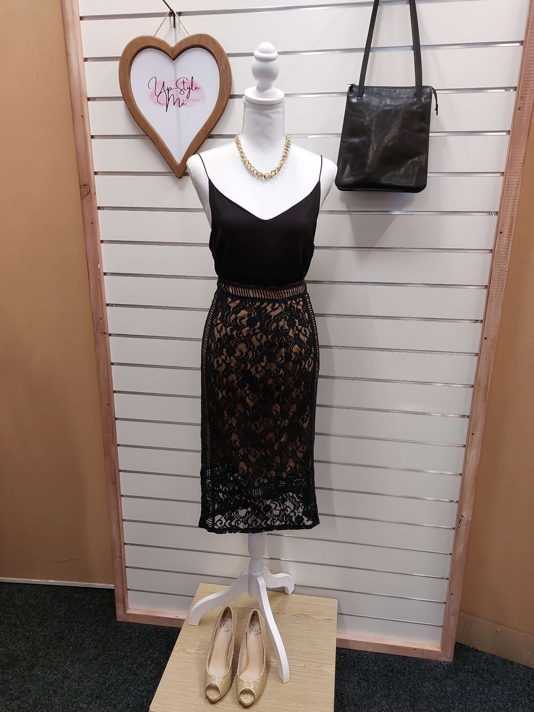 Grace Hill Black Lace Skirt