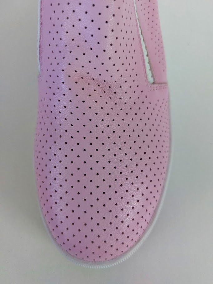 Thumbnail: Minx Pink Leather Zip Up Sneakers - 41