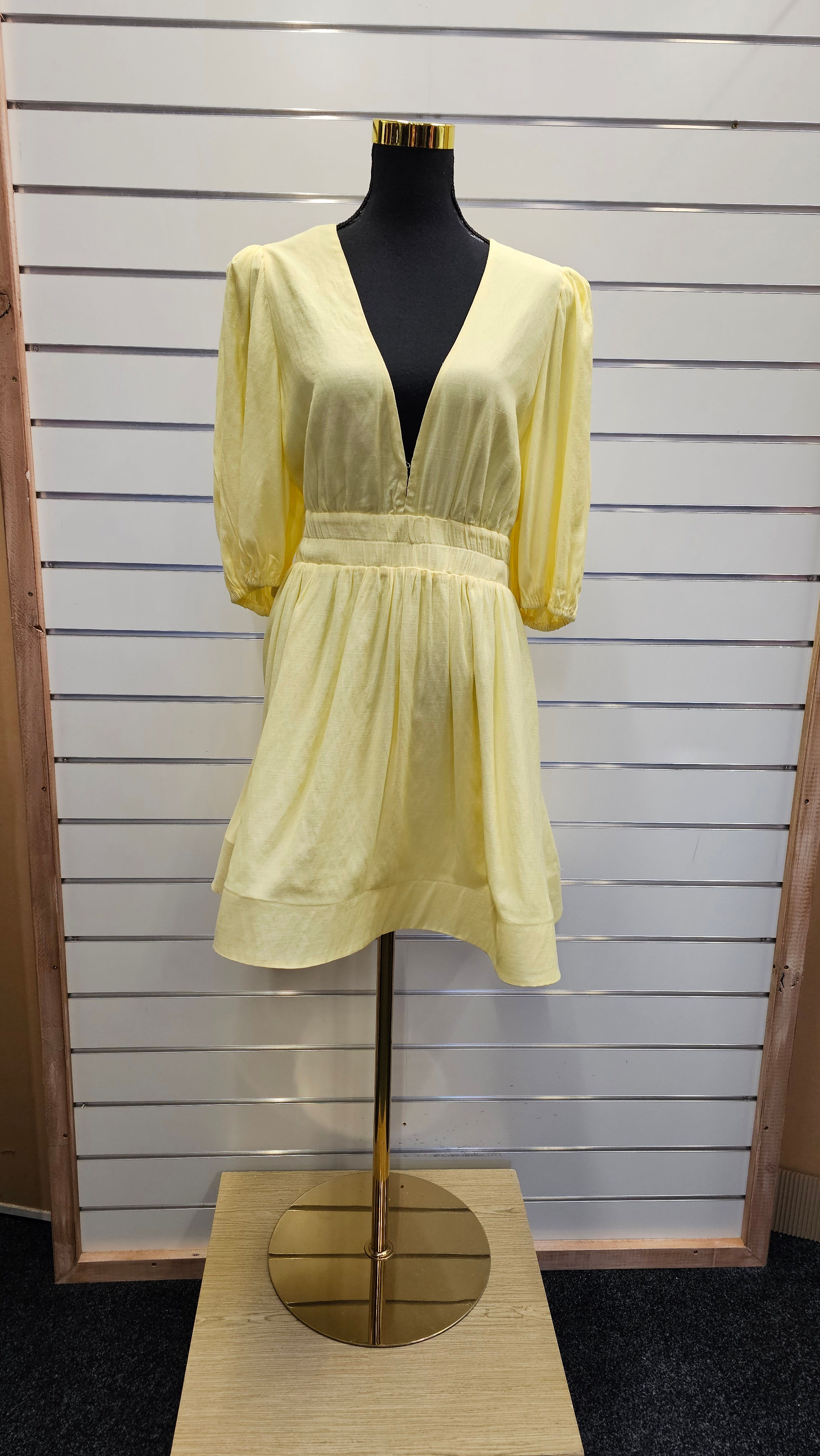Billy J Yellow Midi Dress - 18