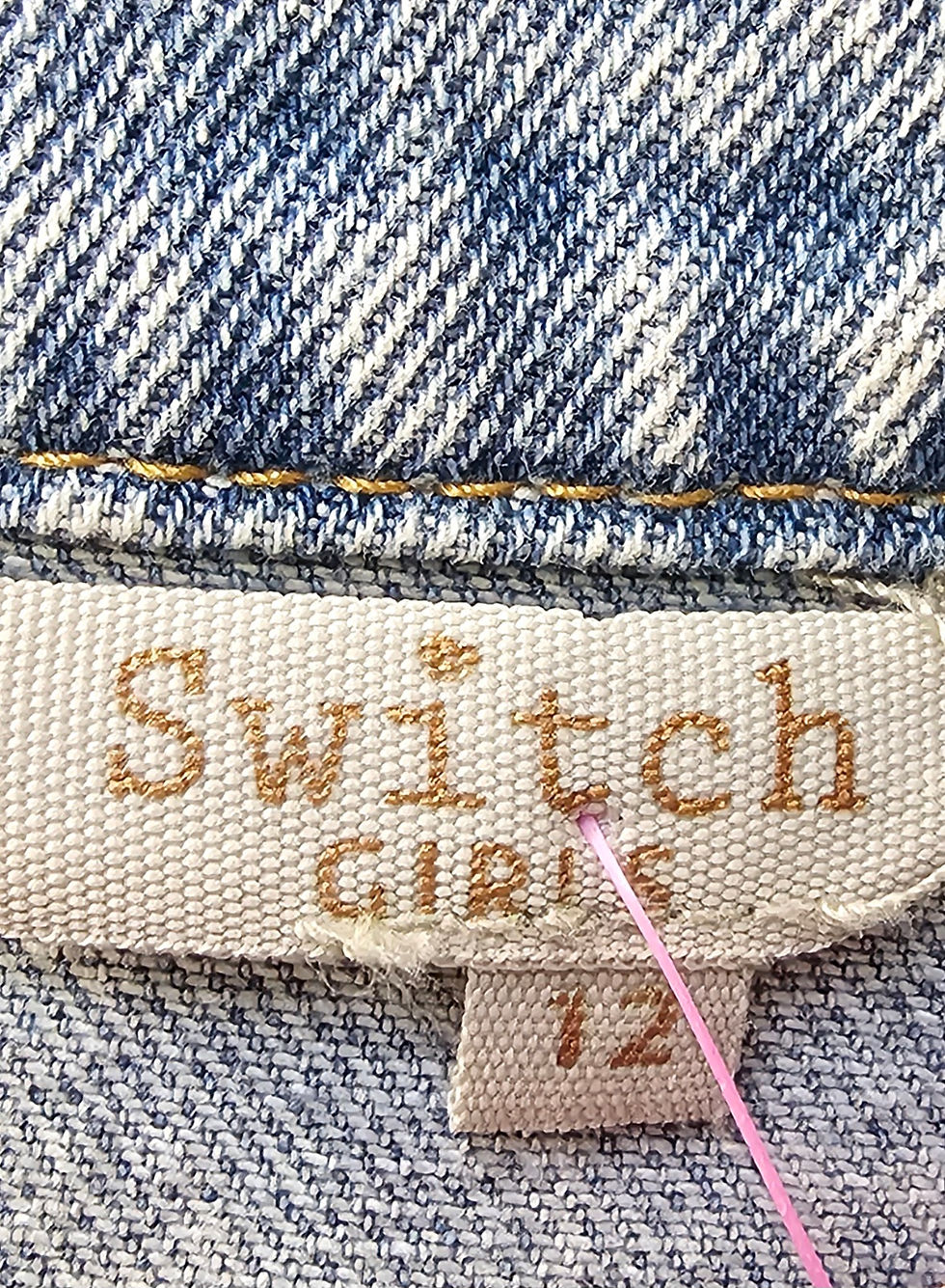 Thumbnail: Switch Girls Denim Jacket, Cotton, And Viscose Blend - 12