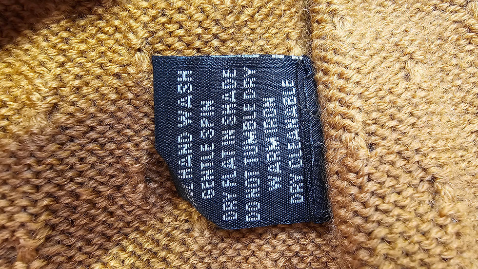 Thumbnail: Standard Issue Mustard Knitted 100% Merino Dress  - M