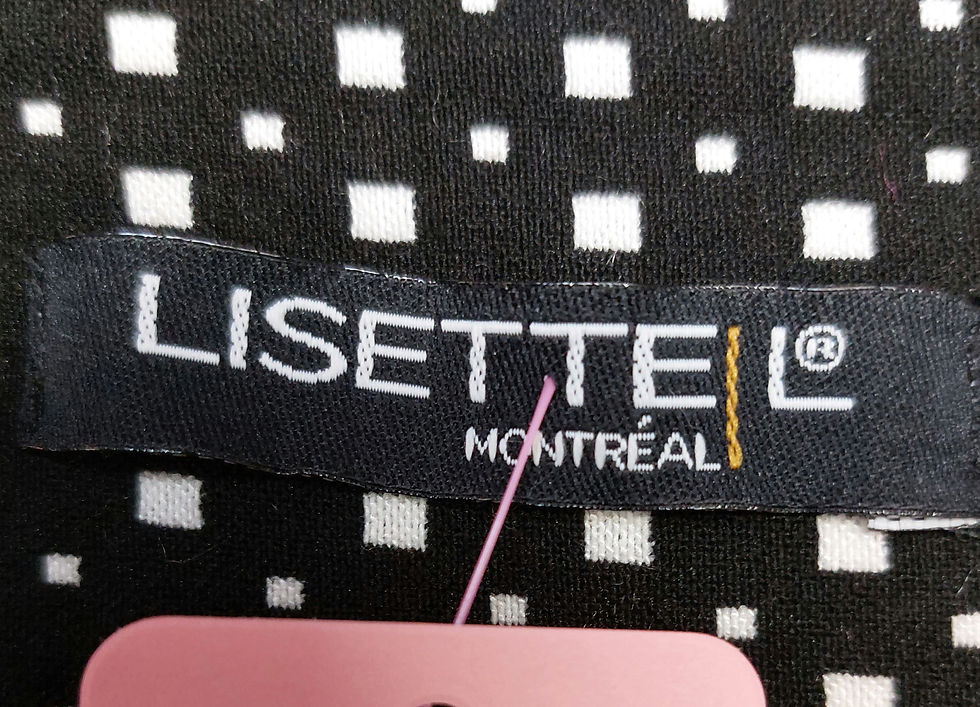 Thumbnail: Lisette dress pants Black and white - 16