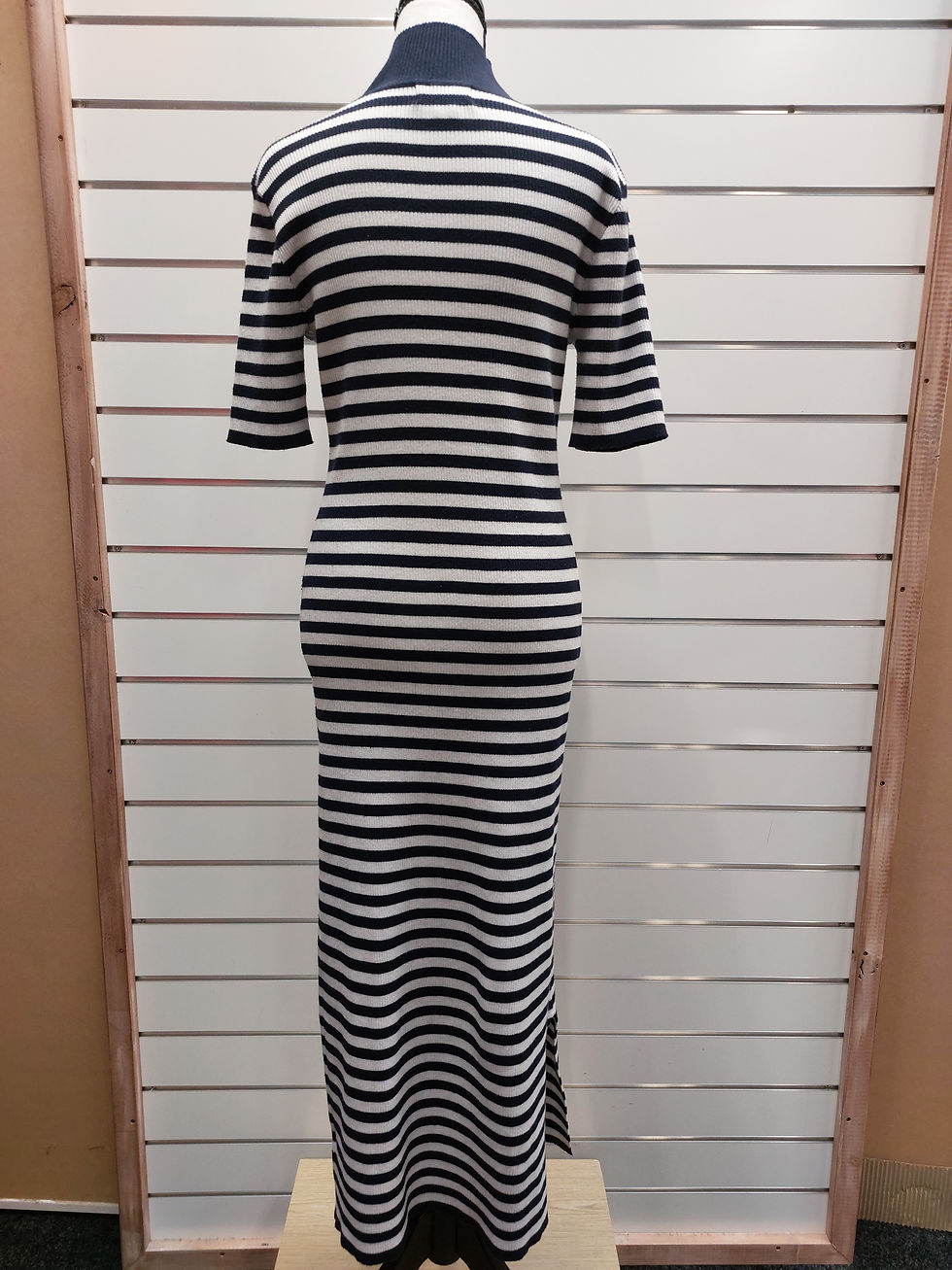Thumbnail: Charlo Polo Neck Knit Dress - L