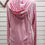 Thumbnail: Pink Long Sleeve Top with Hoodie