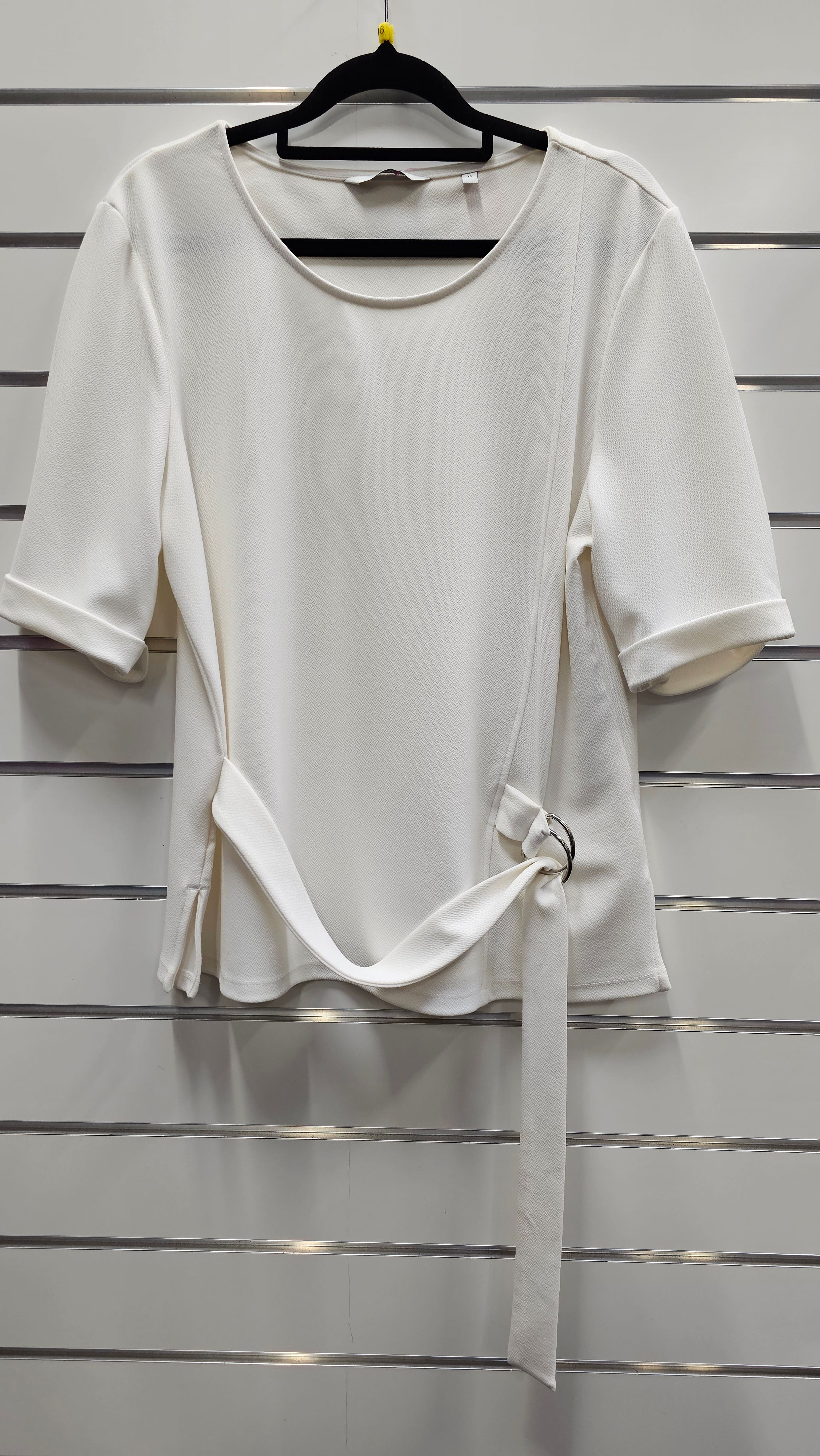 Next white short sleeve blouse - size 16