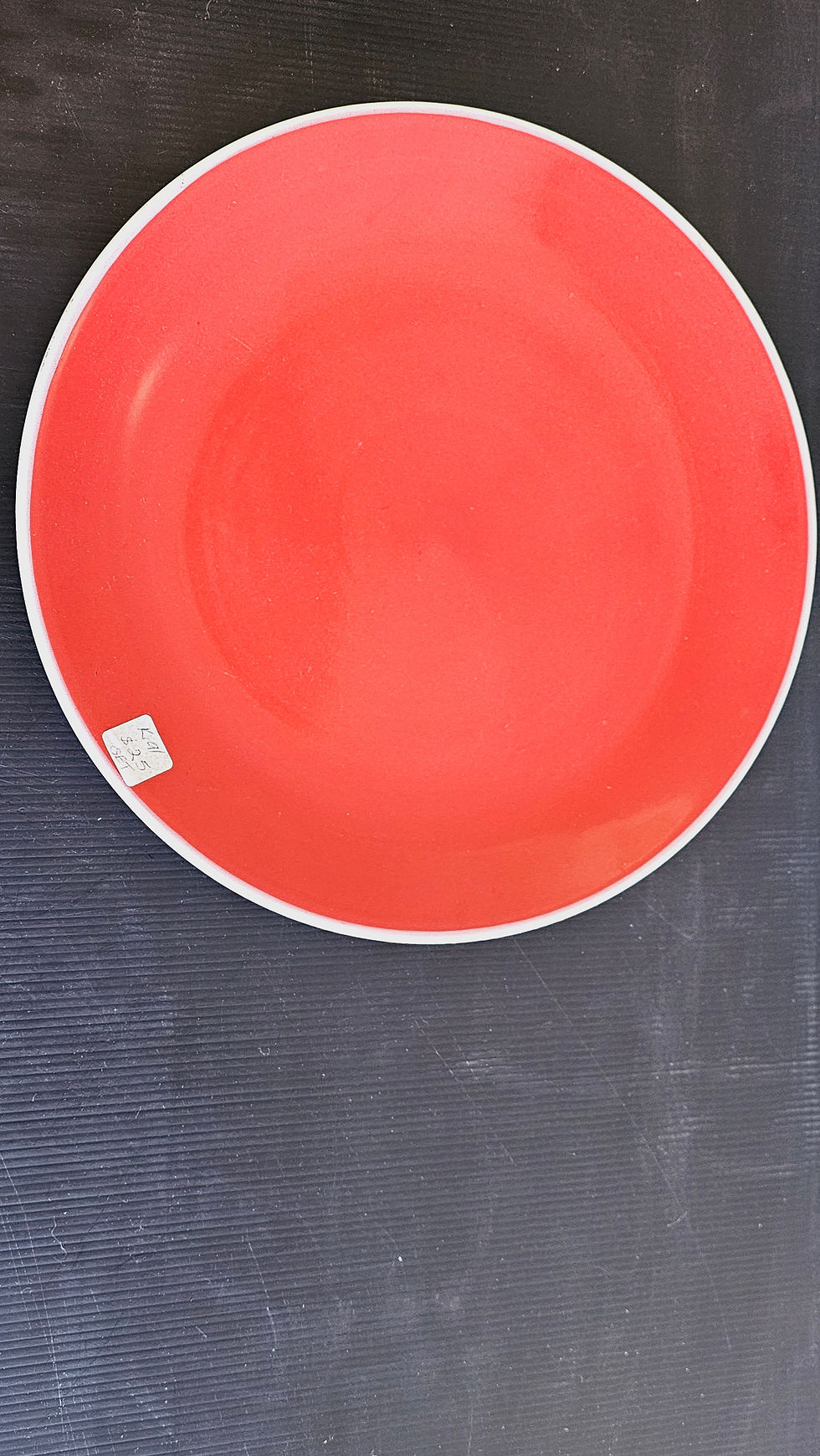 Thumbnail: Red Plate & 4 Heart Cocottes with lids - Set