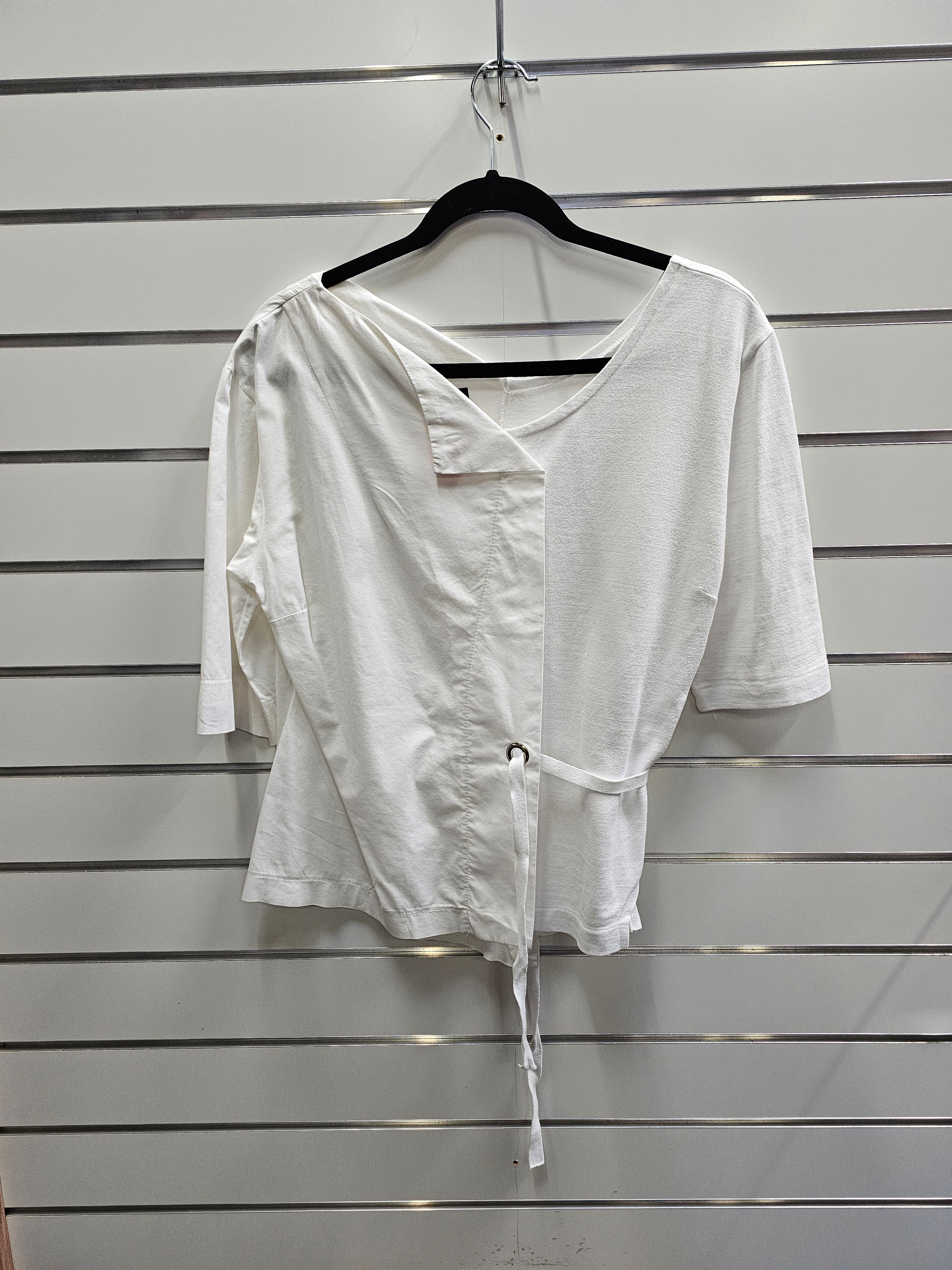 Mild Red White 100% Cotton Blouse - XL
