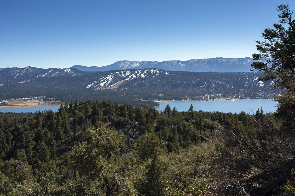 view of the mountains in Big Bear Lake