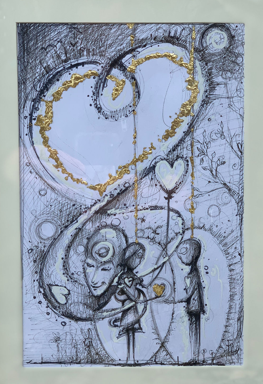 Seelenbild „Seelenumarmung“ Orginal