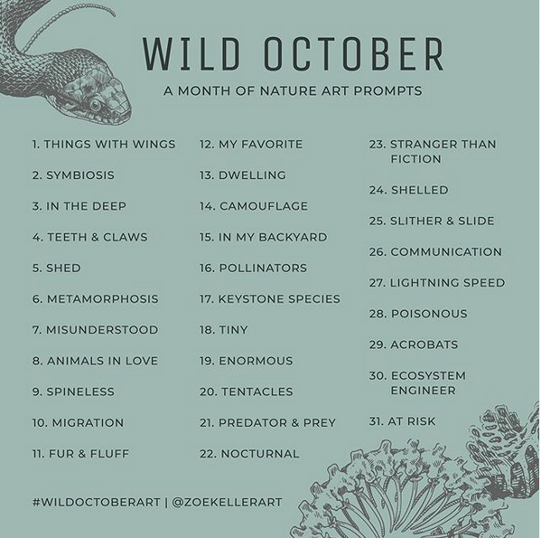 Wild October Prompt List