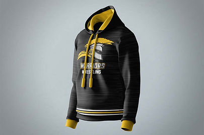 Waupun Warriors Wrestling - Sublimated Hoodie
