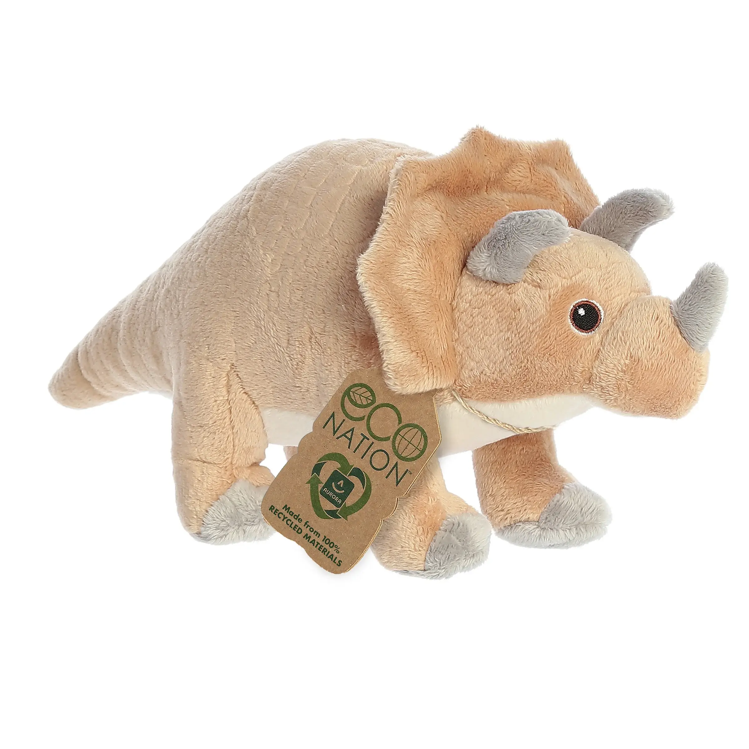 12.5" Stuffed Triceratops