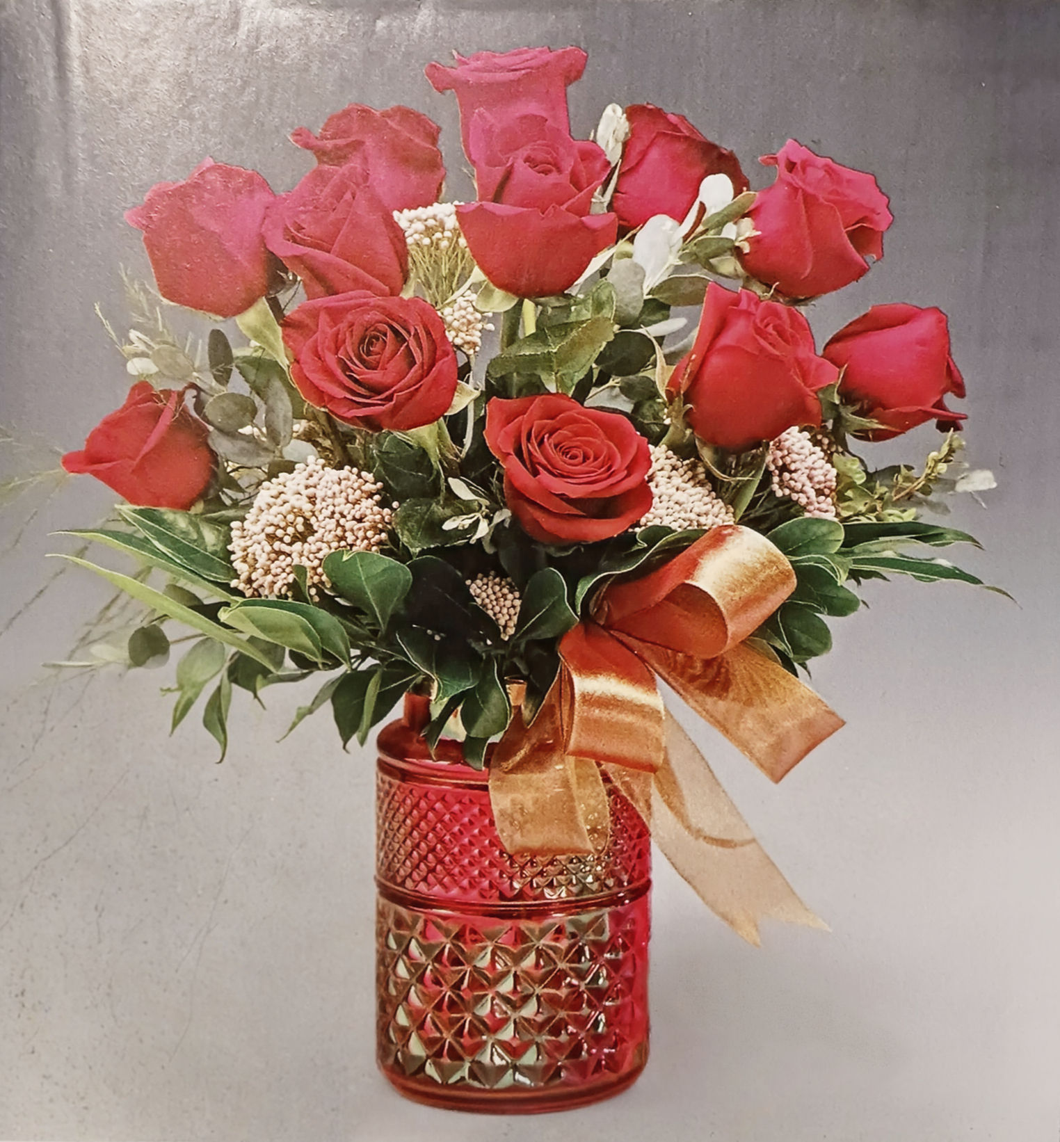 CUPIDS PICK DOZEN ROSE BOUQUET