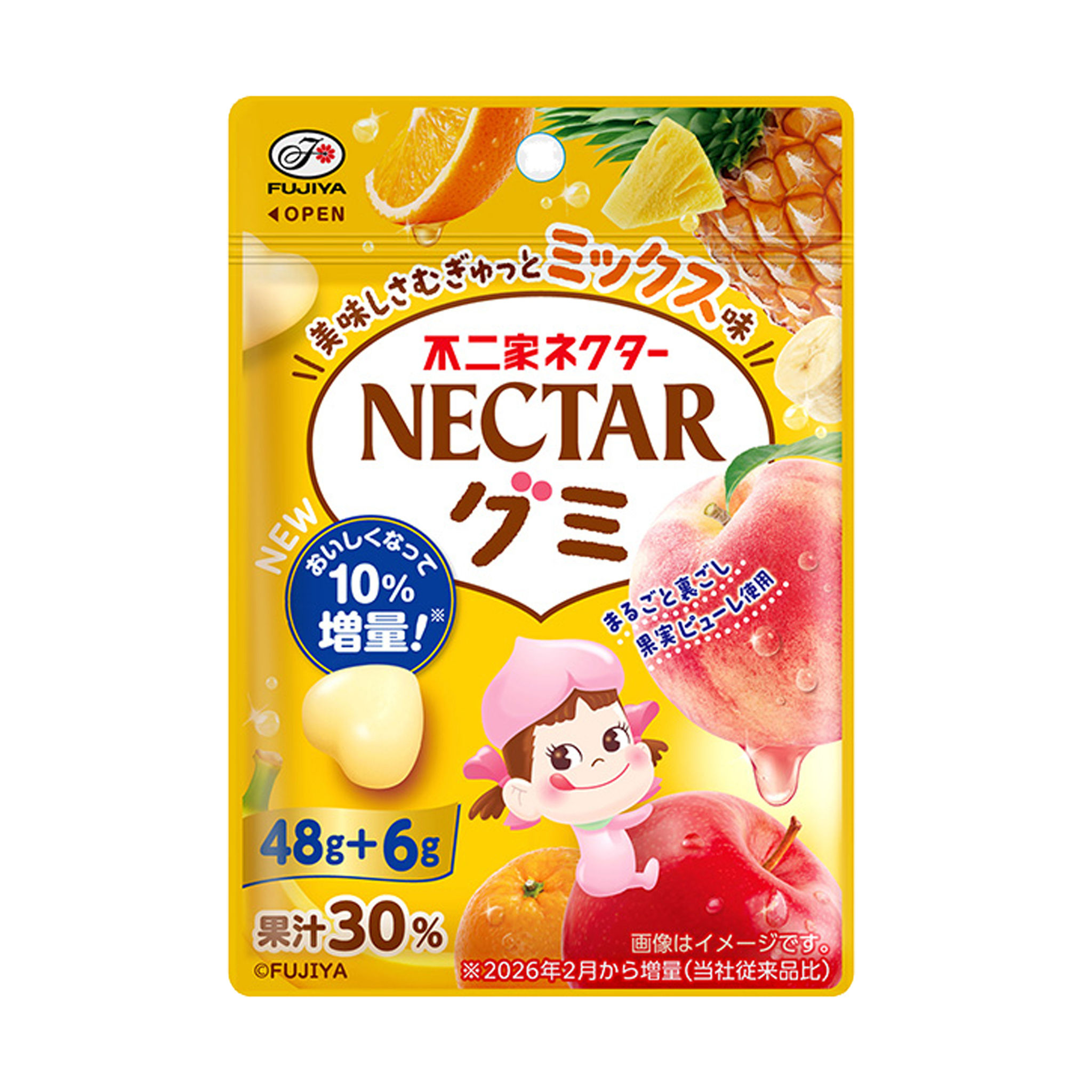 FUJIYA Nectar Gummy - Mixed Fruit Flavor 54g