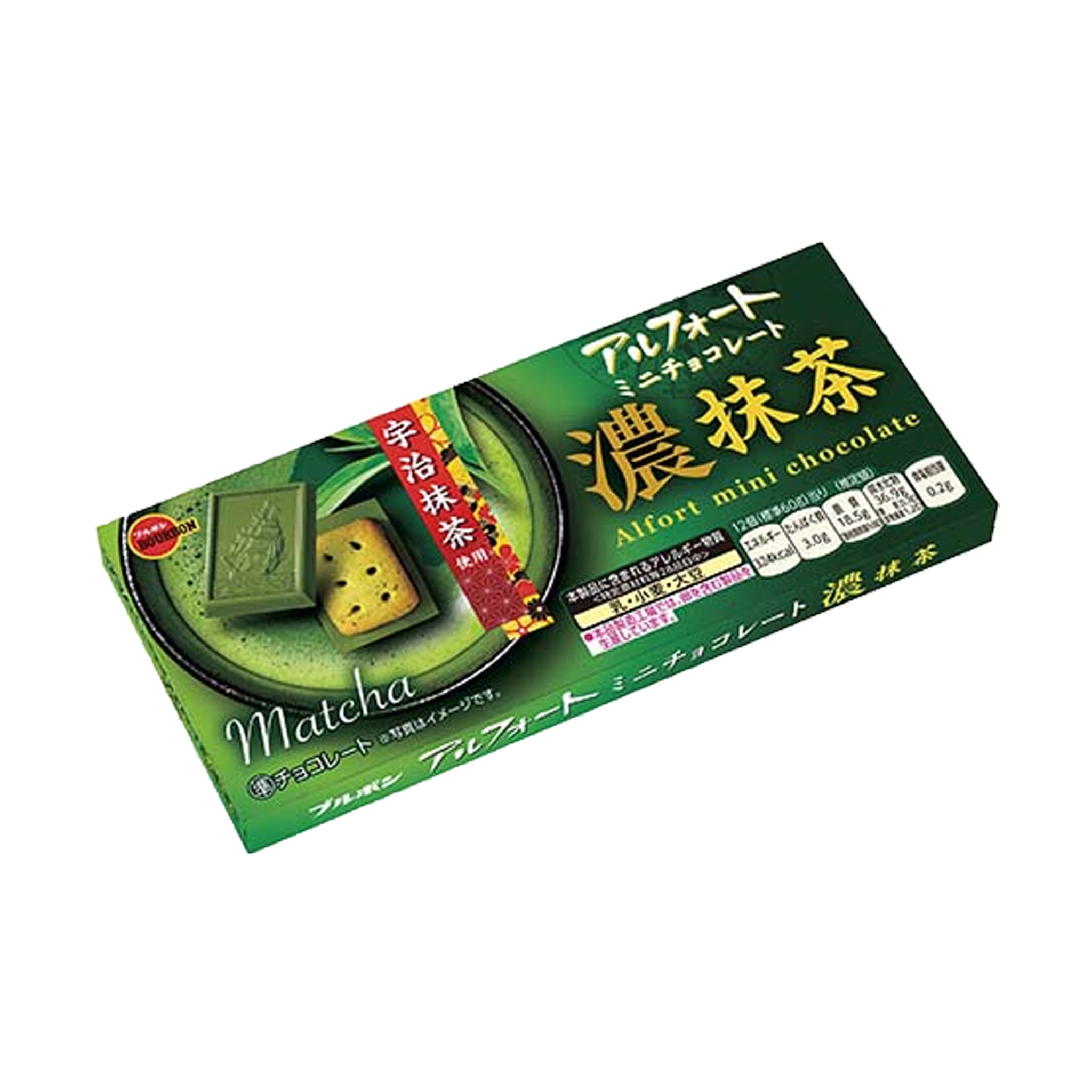 BOURBON Alfort Mini Chocolate - Rich Matcha Flavor 60g