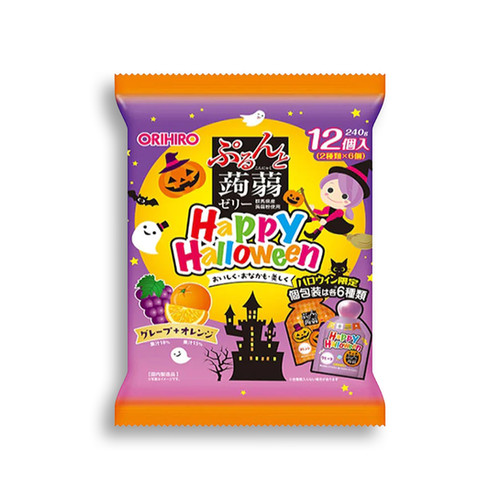 ORIHIRO Halloween Grape & Orange Flavour Konjac Jelly 240g