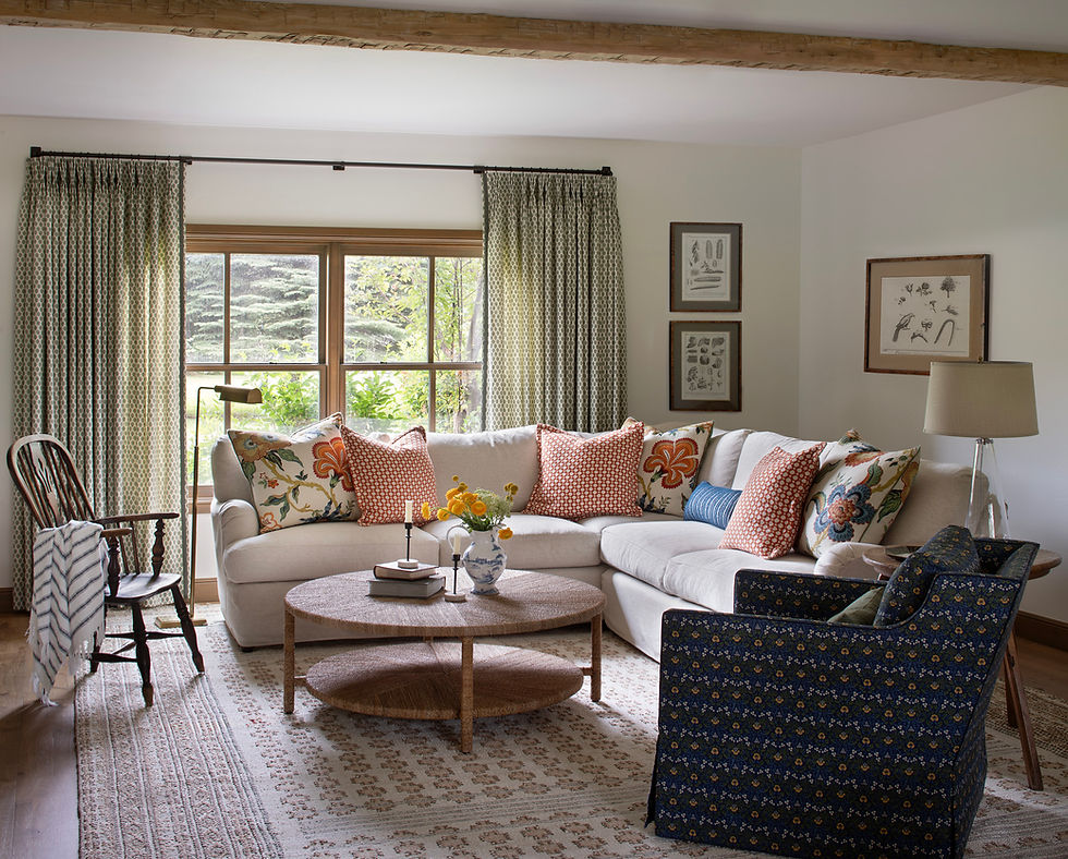 latest trends in sofas: An English Roll arm sofa in the living room