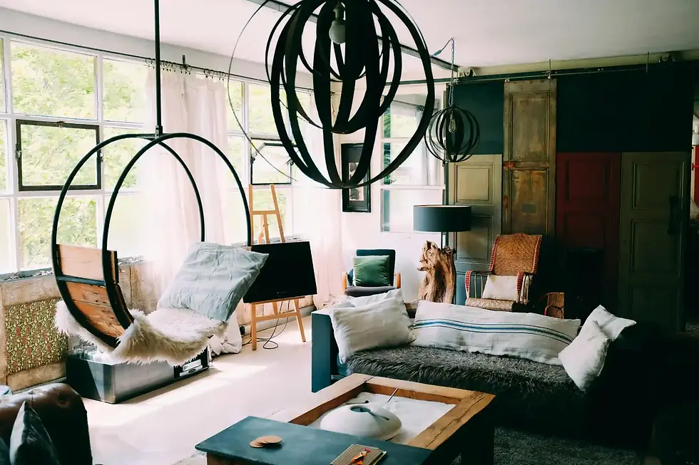 Unique hanging chairs for the living room
