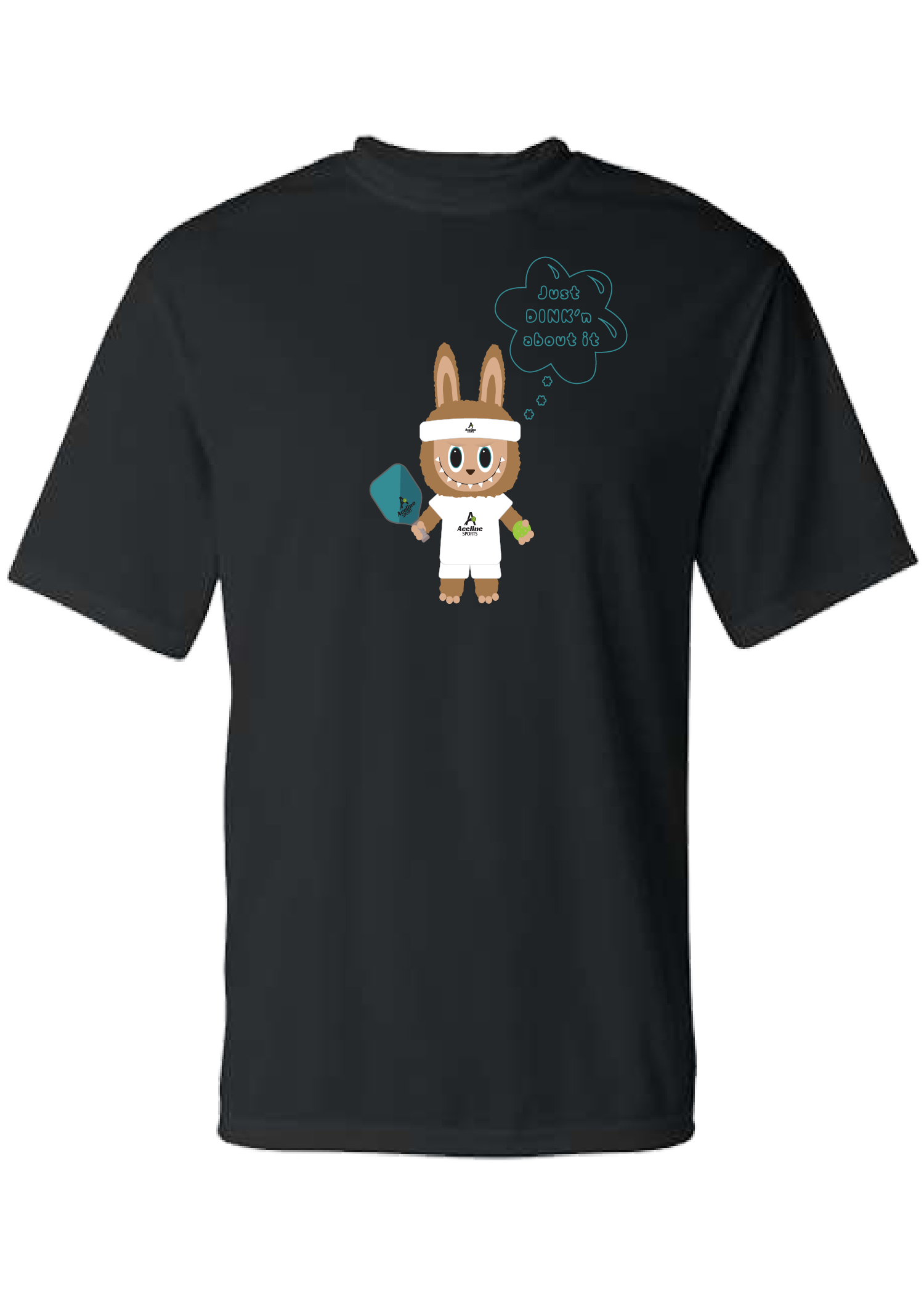 Labubu "Just Dinkin About It" Pickleball T-shirt - Toffee