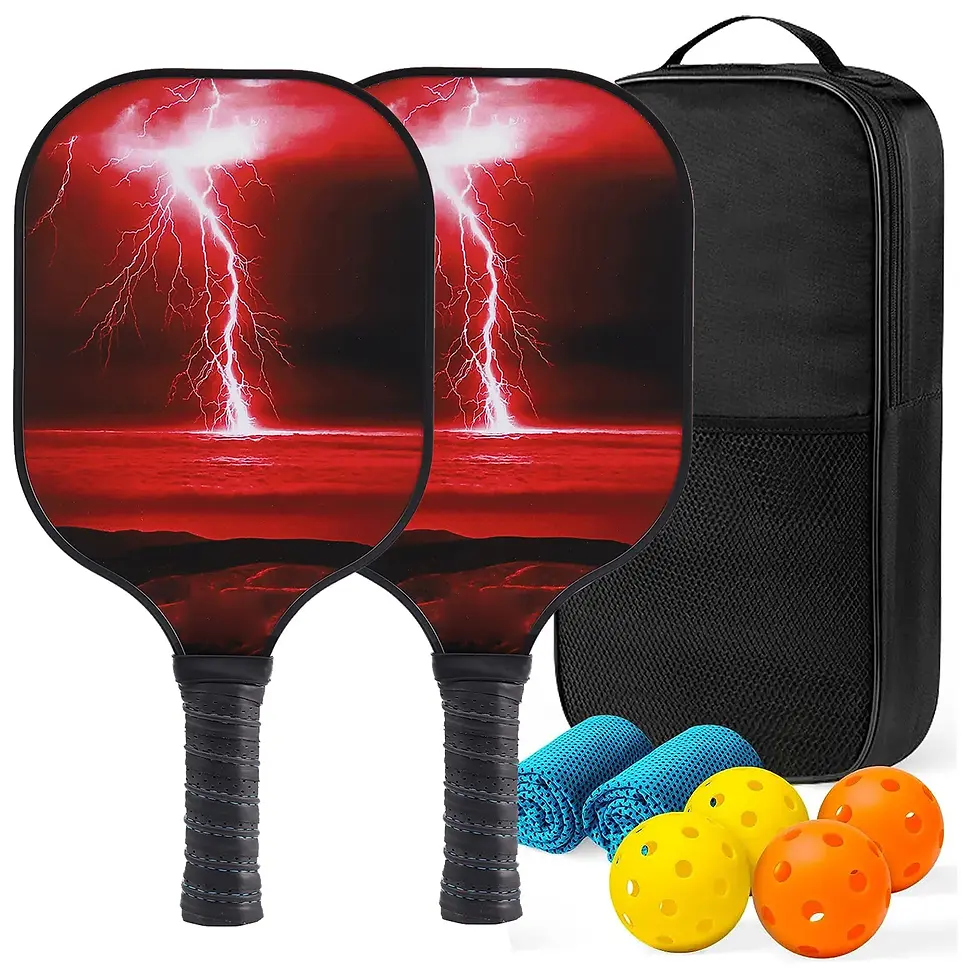 Thumbnail: USAPA Approved Pickleball Paddles Set Carbon Fiber Rackets