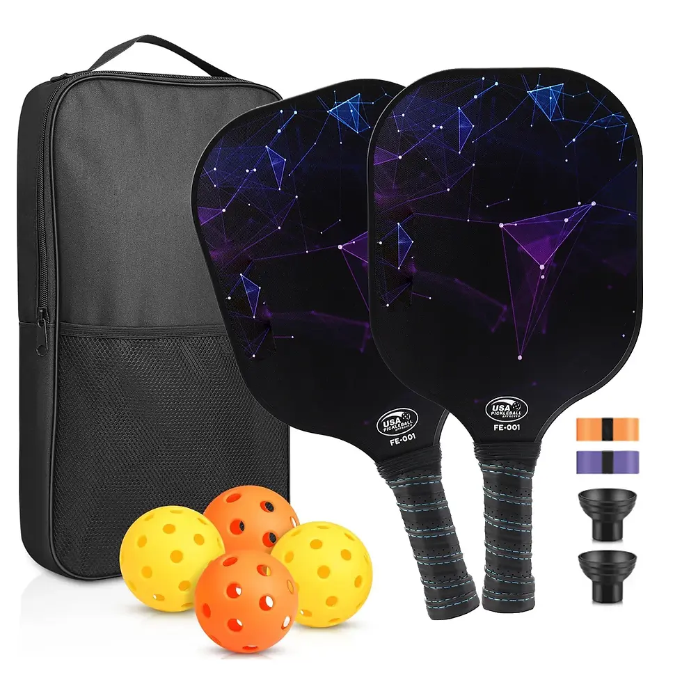 Thumbnail: USAPA Approved Pickleball Paddles Set Carbon Fiber Rackets