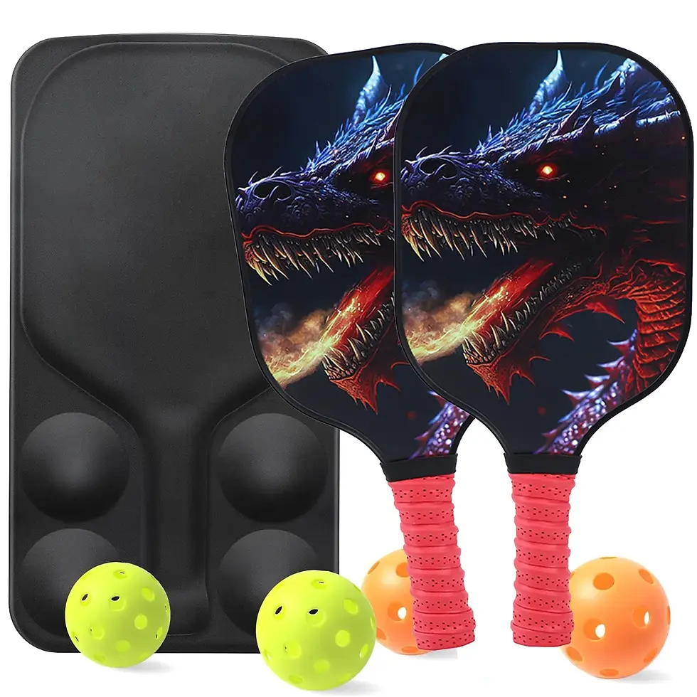 Thumbnail: USAPA Approved Pickleball Paddles Set Carbon Fiber Rackets