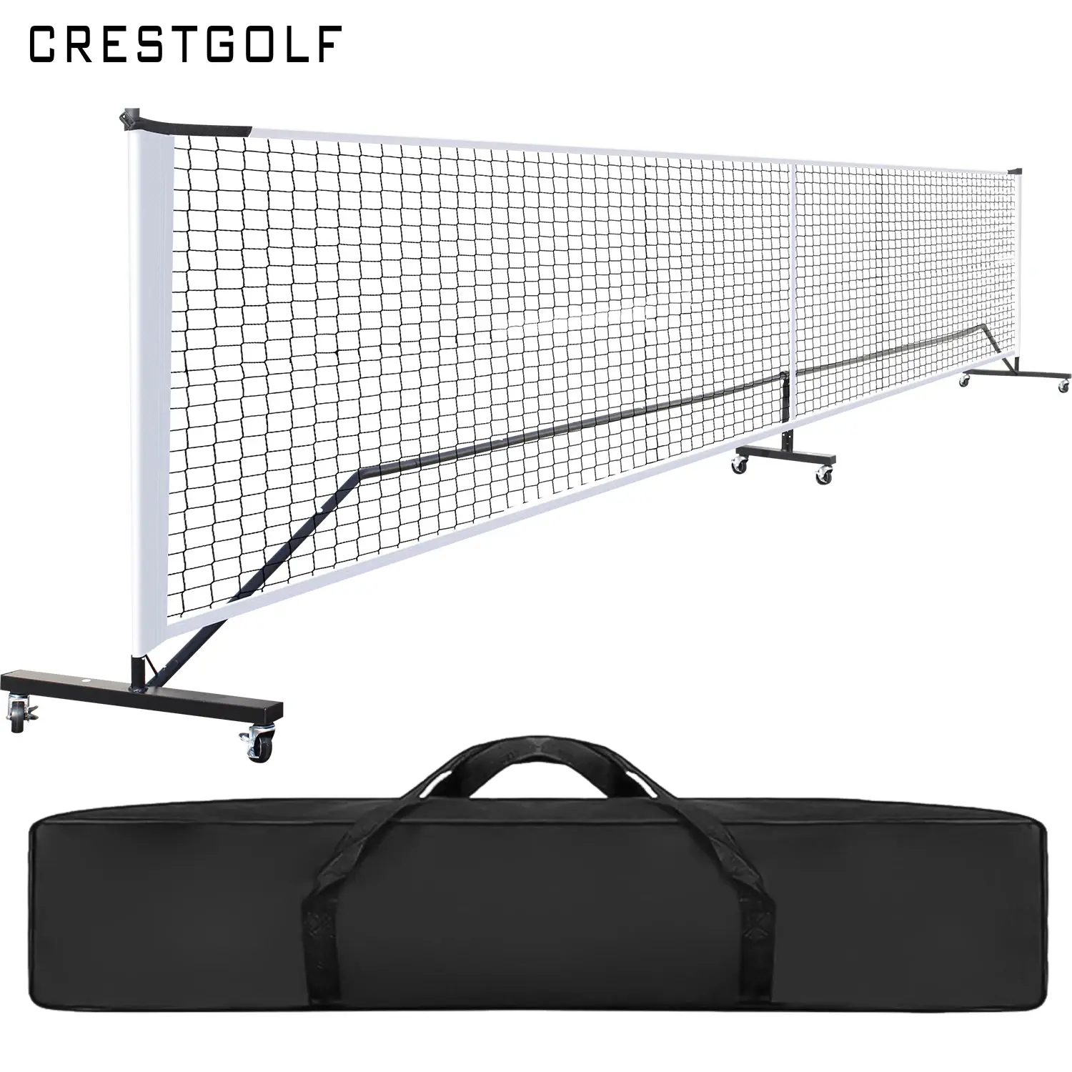 6.7M*1M Pickleball Net on Wheels with Carry Bag