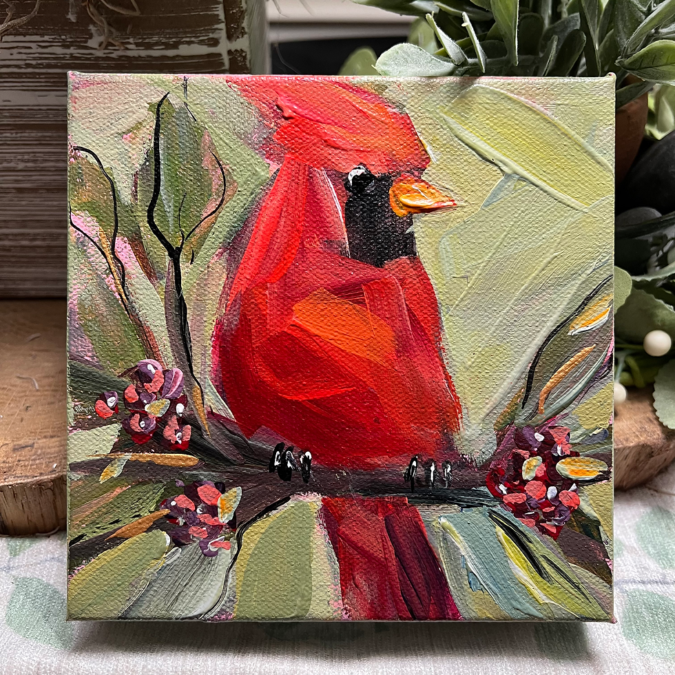 Morning Visitor 6x6