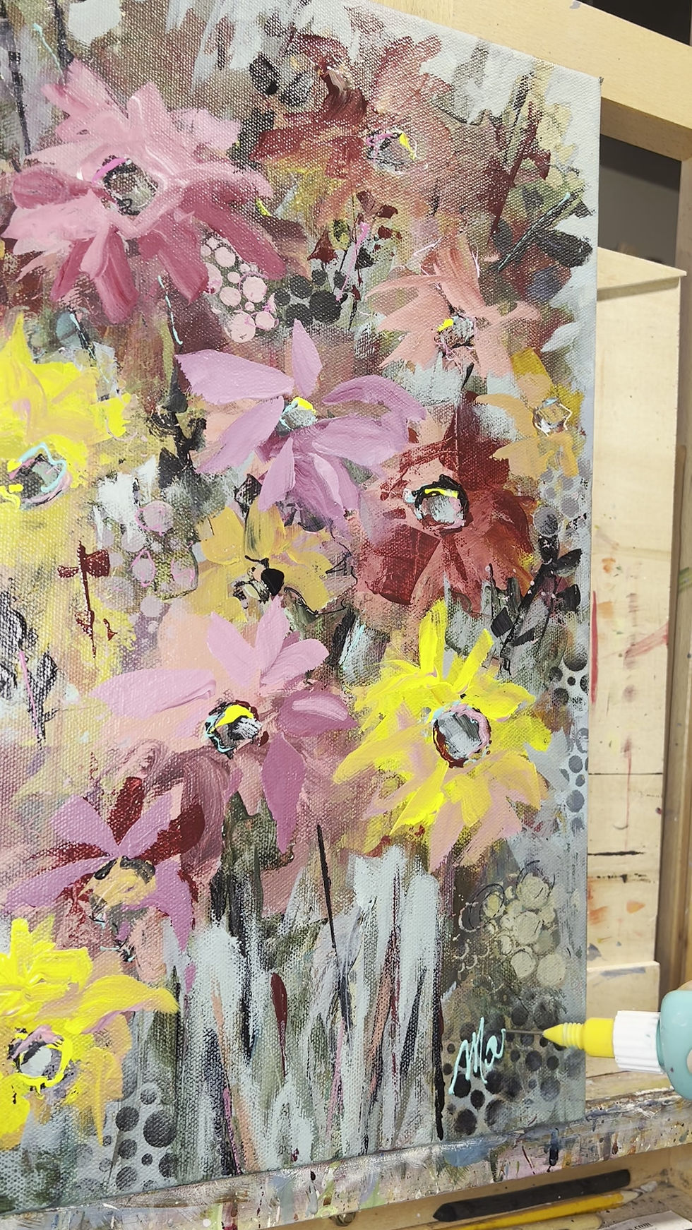 Thumbnail: “Wild-hearted Blooms” 14” x 18”  