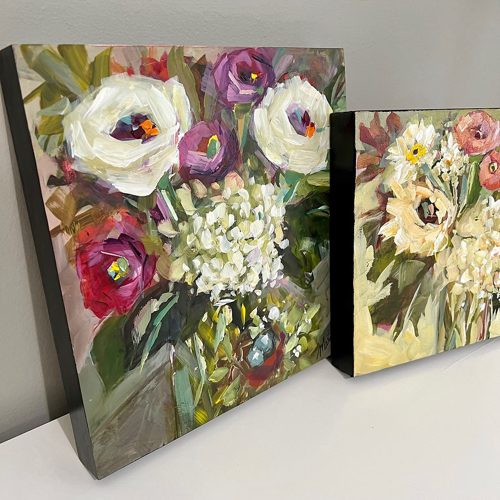 Thumbnail: “Roses n’ More” 12” x 12” 