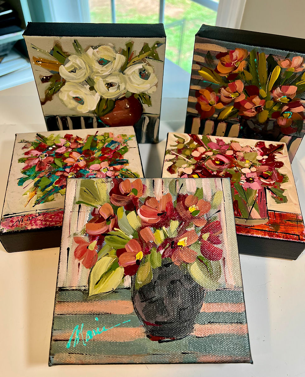 Thumbnail: “A stillness in Bloom” 6” x 6” 