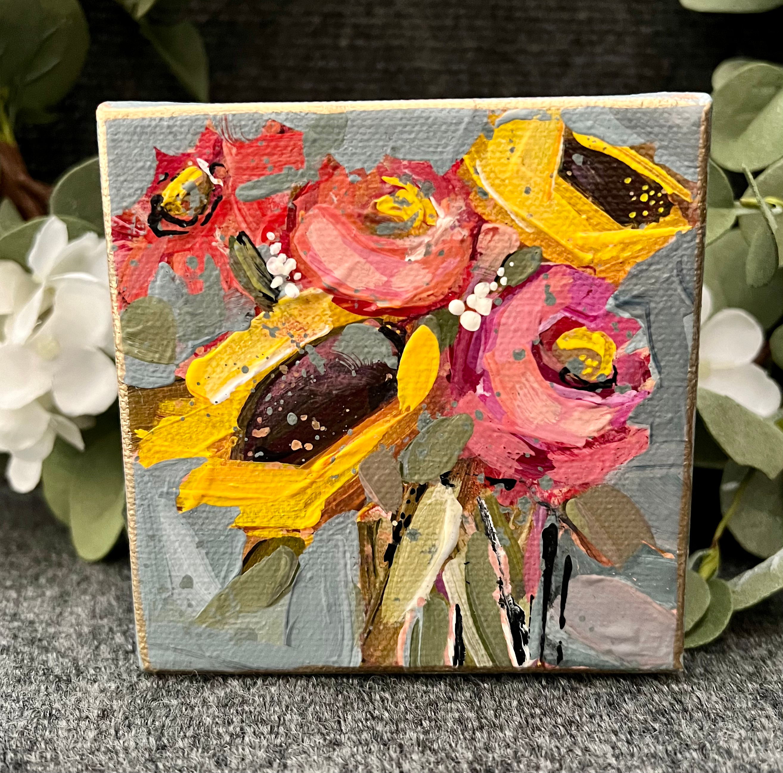 Floral Shelf Sitter 2024 #6 4x4 