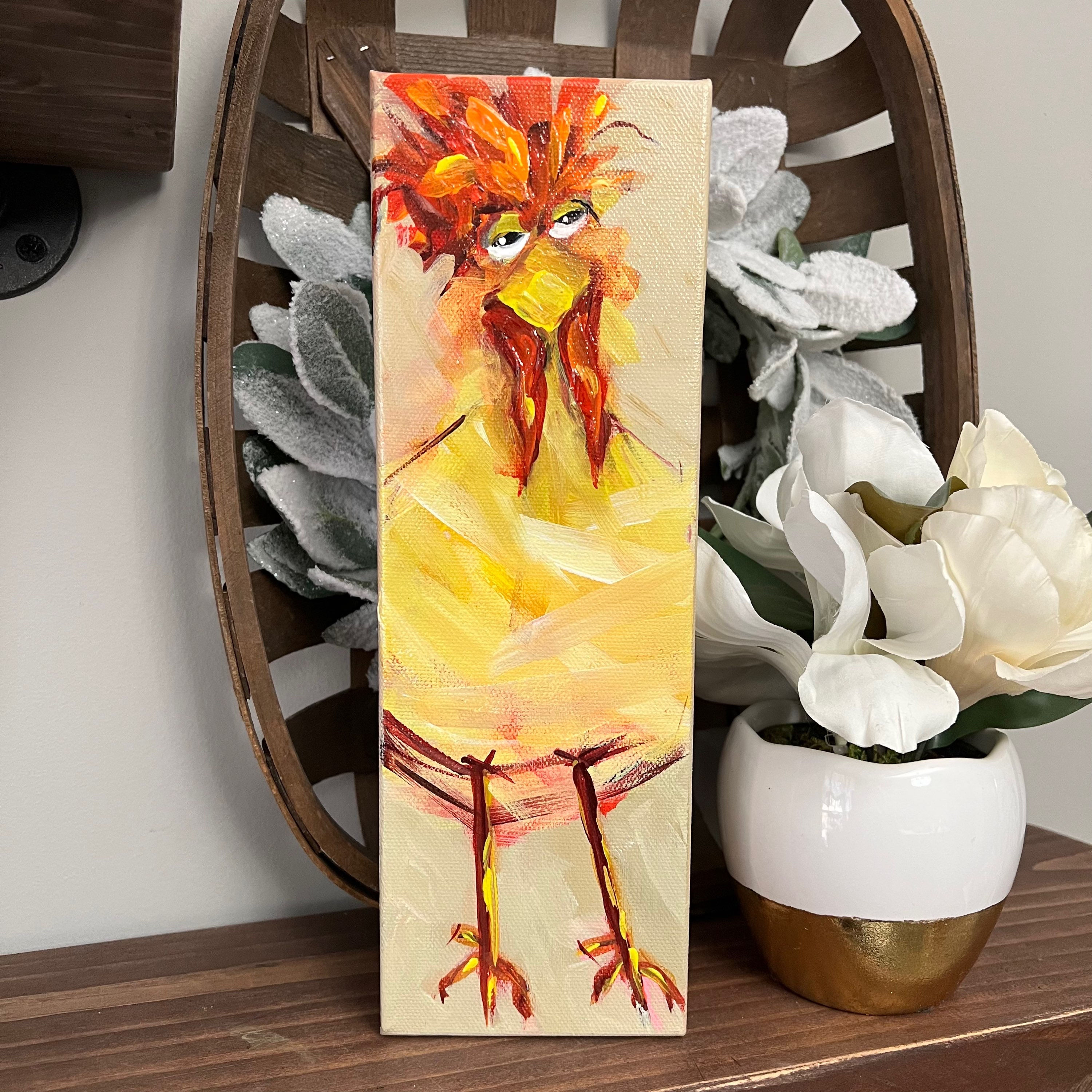 “Before Coffee” 4” x 12”