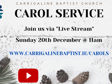 Carol Service - Sunday 20th December