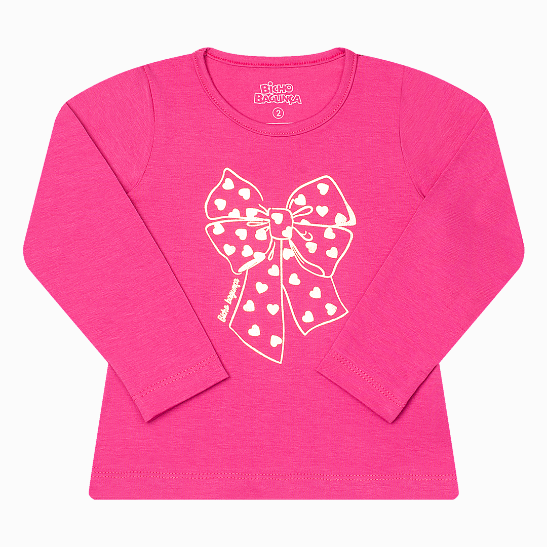 Blusa Feminina em Cotton c/ Foil na Estampa