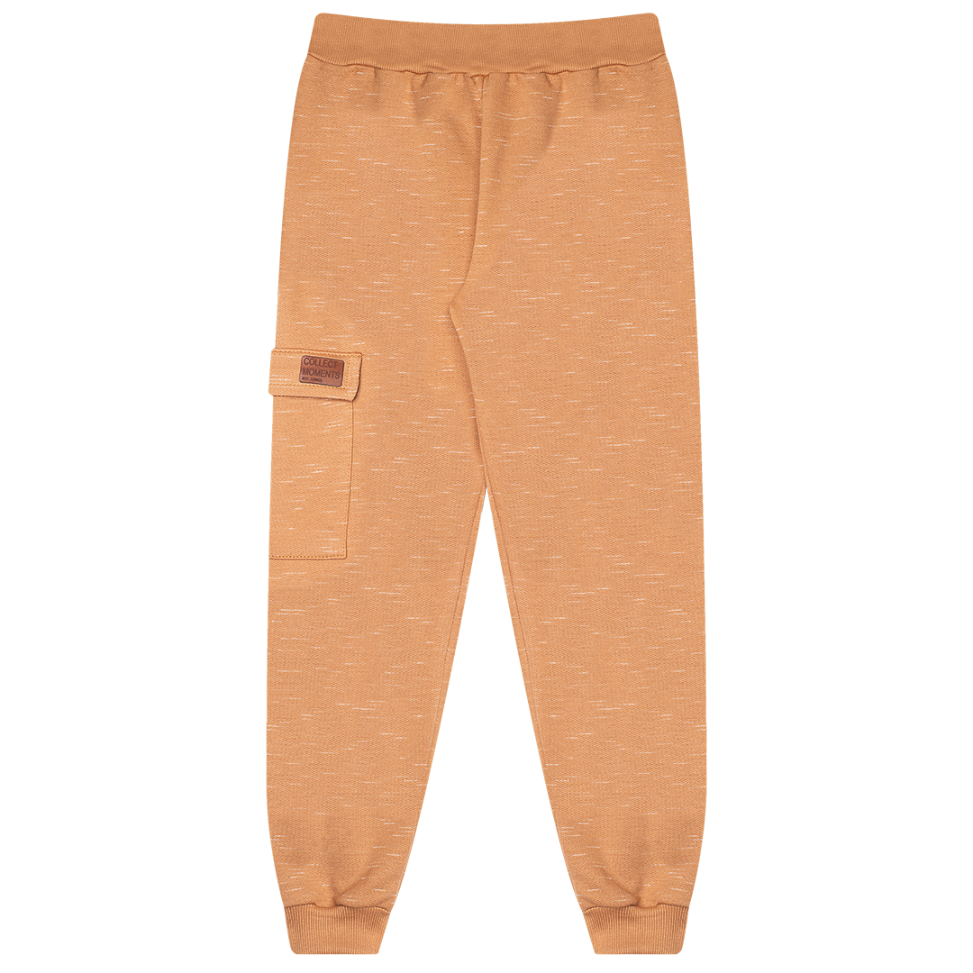 Calça Masculina Infantil Moletom Jet c/ Bolso e Aplique