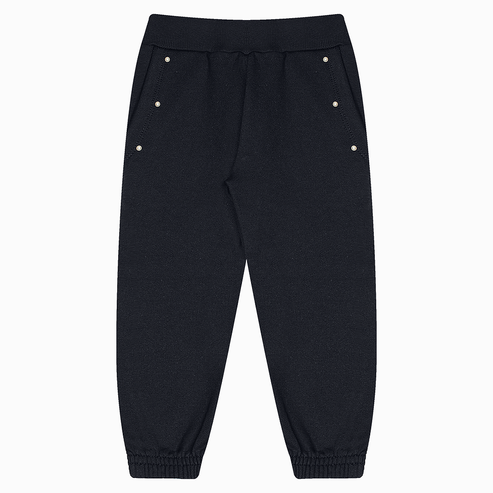 Miniatura: Calça Feminina de Moletom c/ Bolso e Perolas Aplicadas