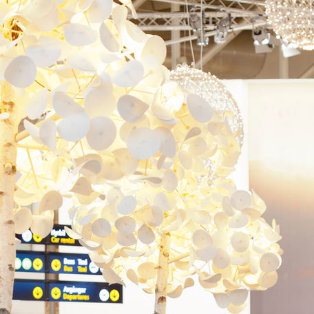 Beleuchtung Design Leuchte Pendelleuchte Filzlampe Retail Lighting Green Furniture Leaf Lamp System