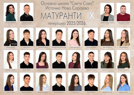 Панои наших матураната школске 2025 2026. године