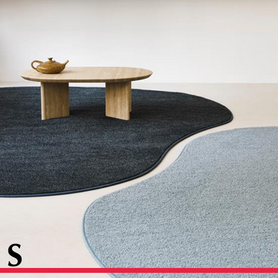 Vloerkleden in organische vormen