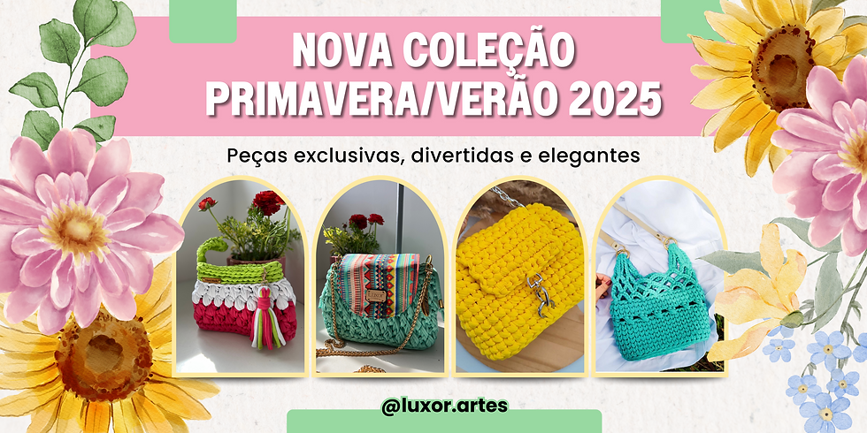 Banner Horizontal Nova Coleção Loja Floral Rosa Verde e Amarelo.png