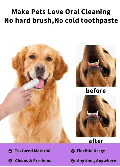 Thumbnail: Pet Teeth Cleaning Finger Wipes
