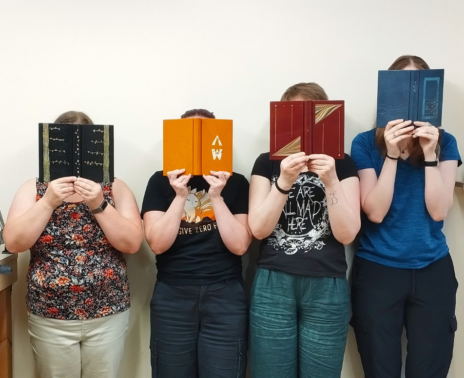 Students in Fine Binding Workshop