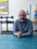 Roger Grech at his Workshop in Shipley